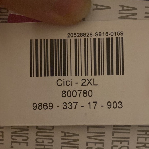 NWT- Lularoe Cici 2xl dark blue dress with ruffles - Picture 4 of 4